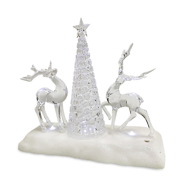 LED Lighted Christmas Deer With Music Christian Gift 
