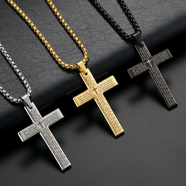 Top Quality Symbol Faith Cross Pendant Christian Necklace
