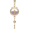 Round Perfume Cross Metal Tassel Christian Car Pendant