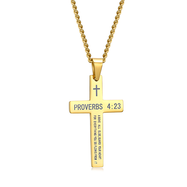 Positive Faith Cross Christian Necklace For Best Friend 