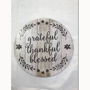 Circular Thanksgiving Density Board Hanging Decorative Christian Product