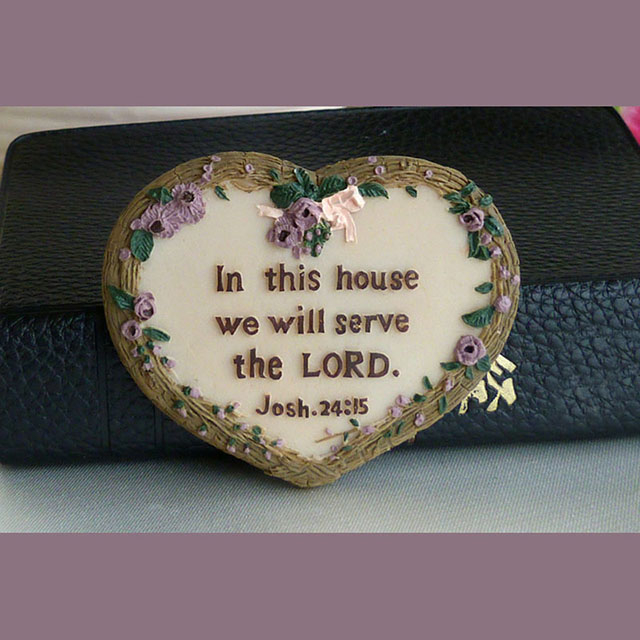 Christian Proverbs Heart Shape Fridge Christian Gift Magnet 