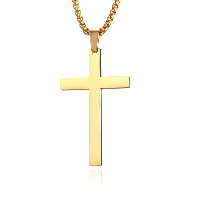 Charm Blessed Jewelry Excellent Steel Cross Christian Necklace