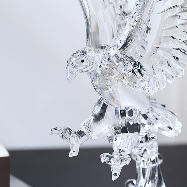 Exquisite Acrylic Transparent Cool Eagle Christian Desktop Decor 